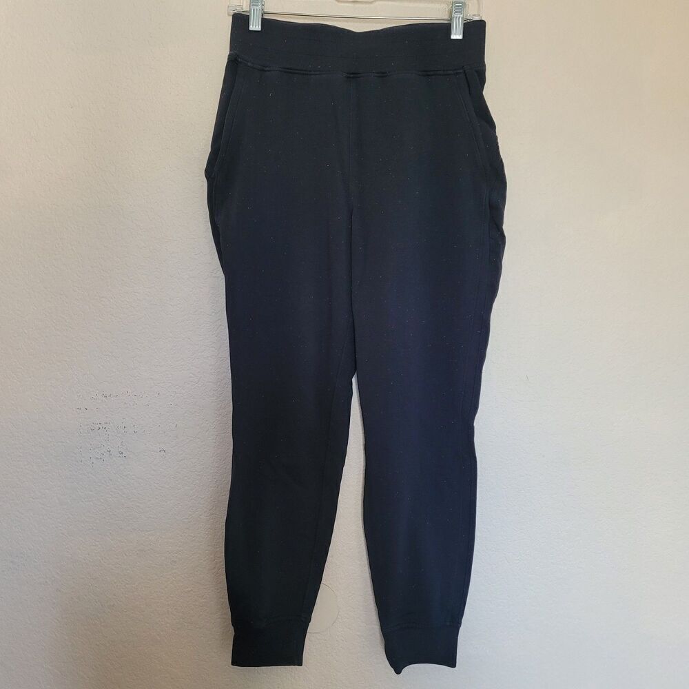 Lululemon LA Warm Down Jogger Sweatpant Womens Size 4 Terry Speckled Pima Cotton